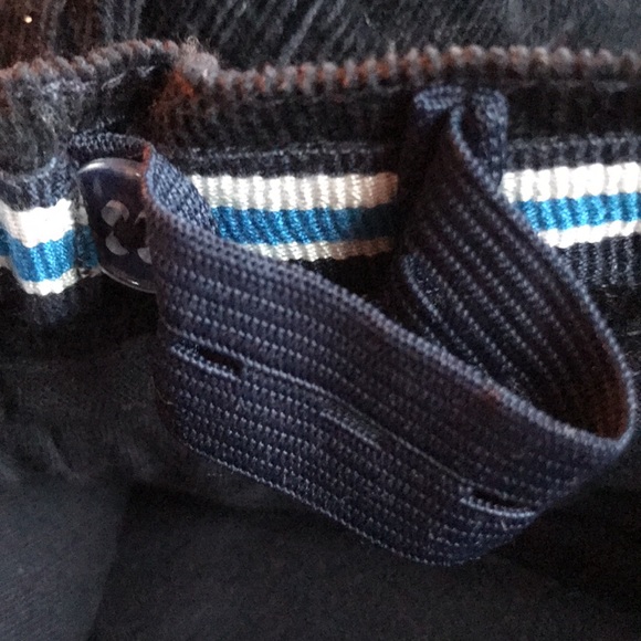 Jasper Conran British black corduroy lined pants with detachable suspenders - Picture 8 of 8